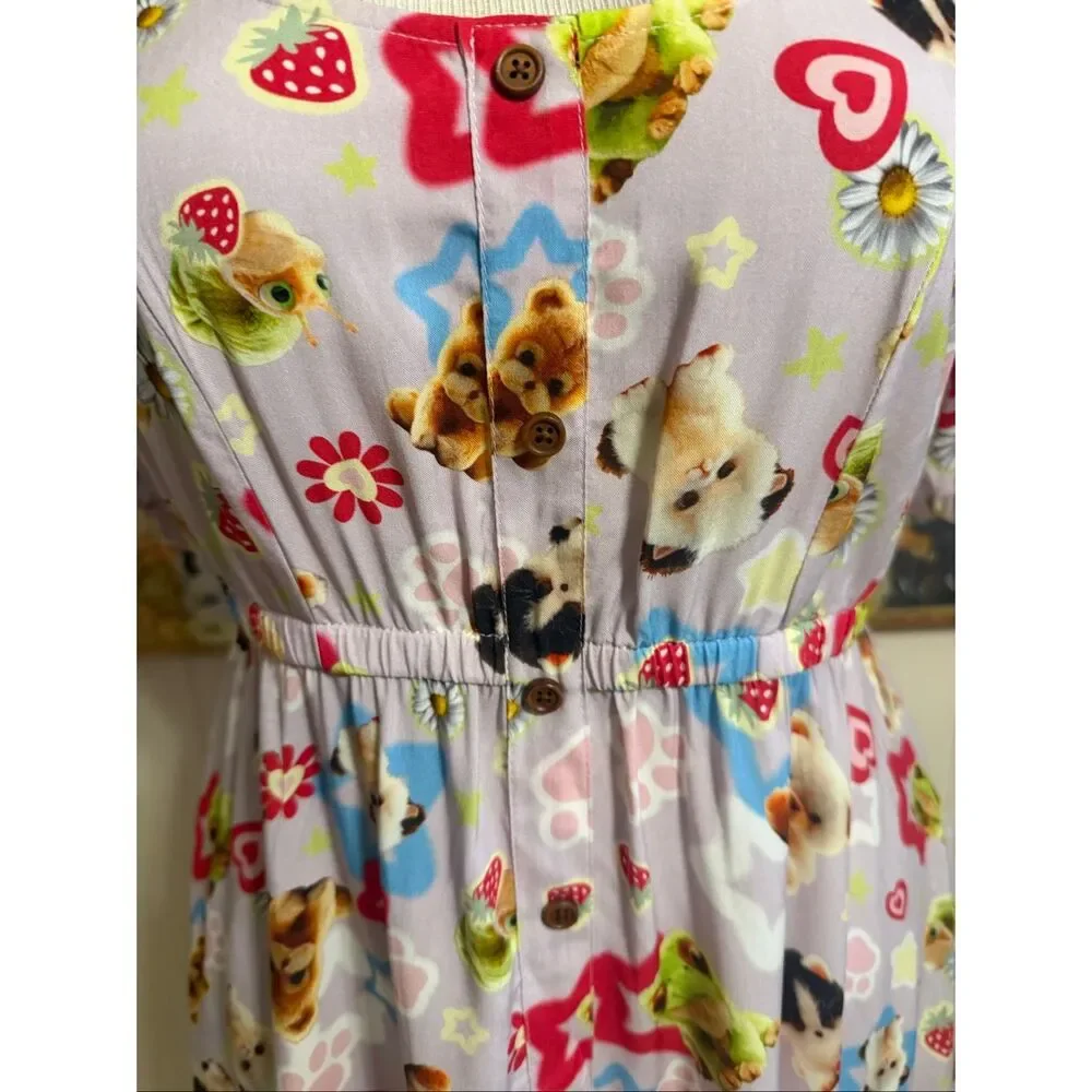 NWT Hot Topic Secret Society Cute Animals Baby Doll Dress XL - Picture 6 of 11